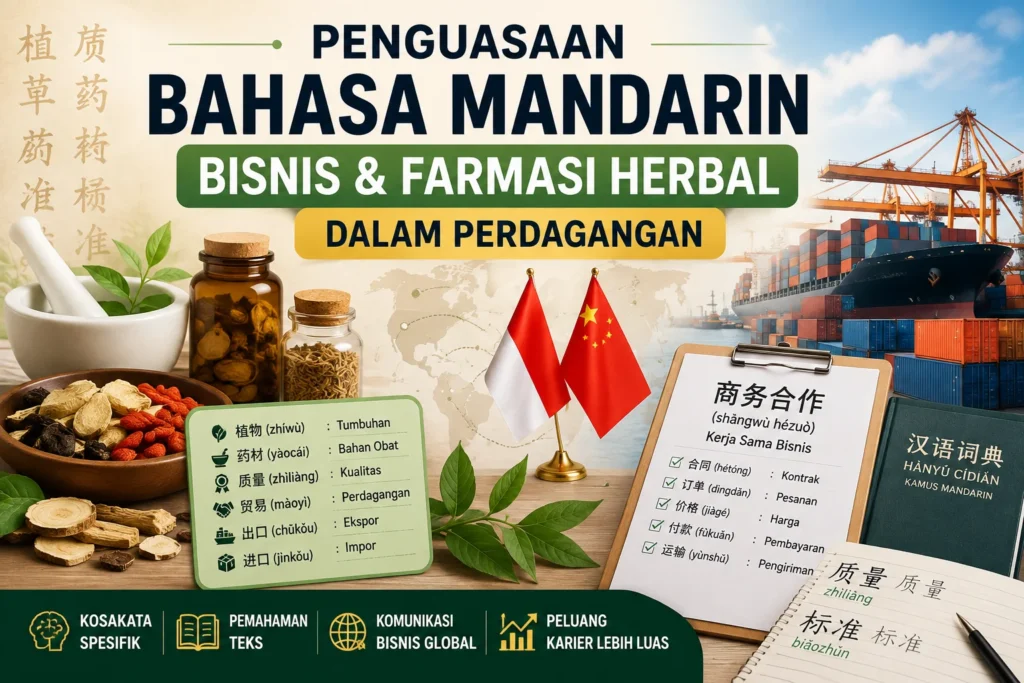 Penguasaan Bahasa Mandarin bisnis dan farmasi herbal dalam perdagangan
