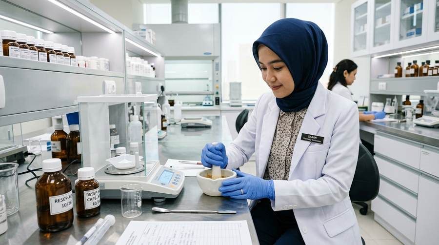 5 Prinsip Dasar Formulasi dan Pembuatan Obat Herbal Terstandar di Laboratorium Farmasi