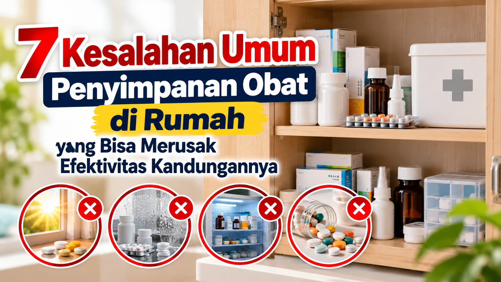 7 Kesalahan Umum Penyimpanan Obat di Rumah yang Bisa Merusak Efektivitas Kandungannya